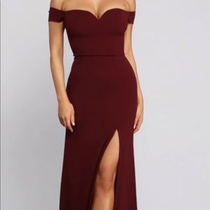 Burgundy dress size 13. Never worn